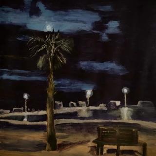 Nocturne hommage à James Abbott McNeill Whistler, initié, acrylique