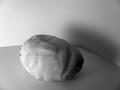 Maël, d'après Brancusi, sculpture sur pomme de terre - Le gribouillard